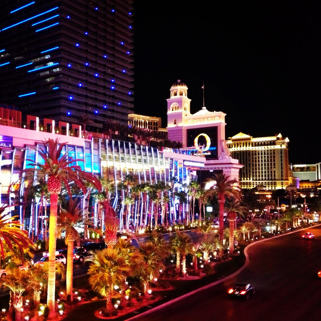 The bright lights of Las Vegas