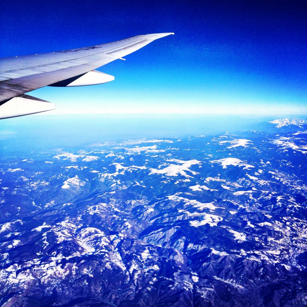 At least the views are pretty on long flights!